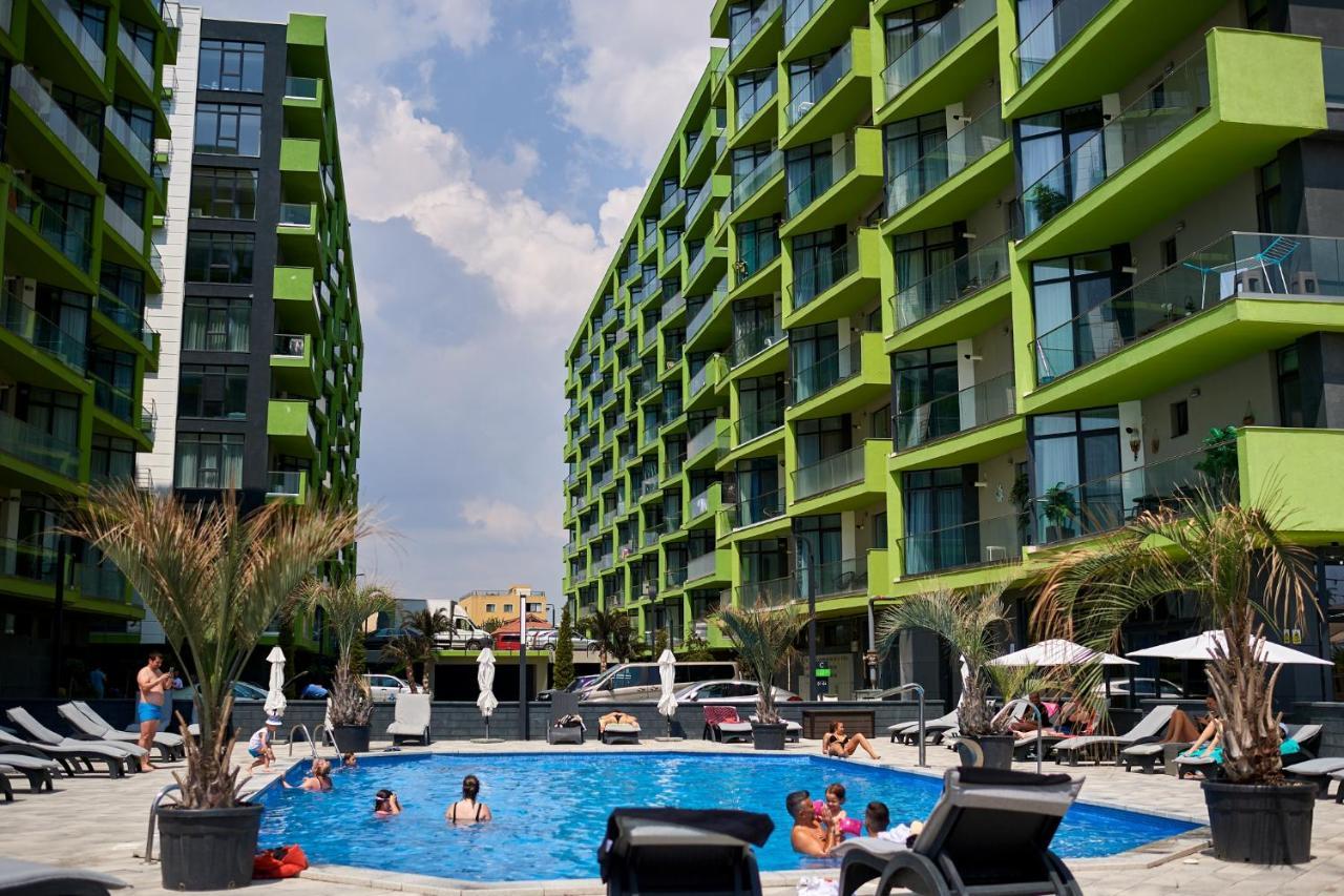 Dava Aparthotel Pool & Spa Mamaia Nord Năvodari Exteriör bild